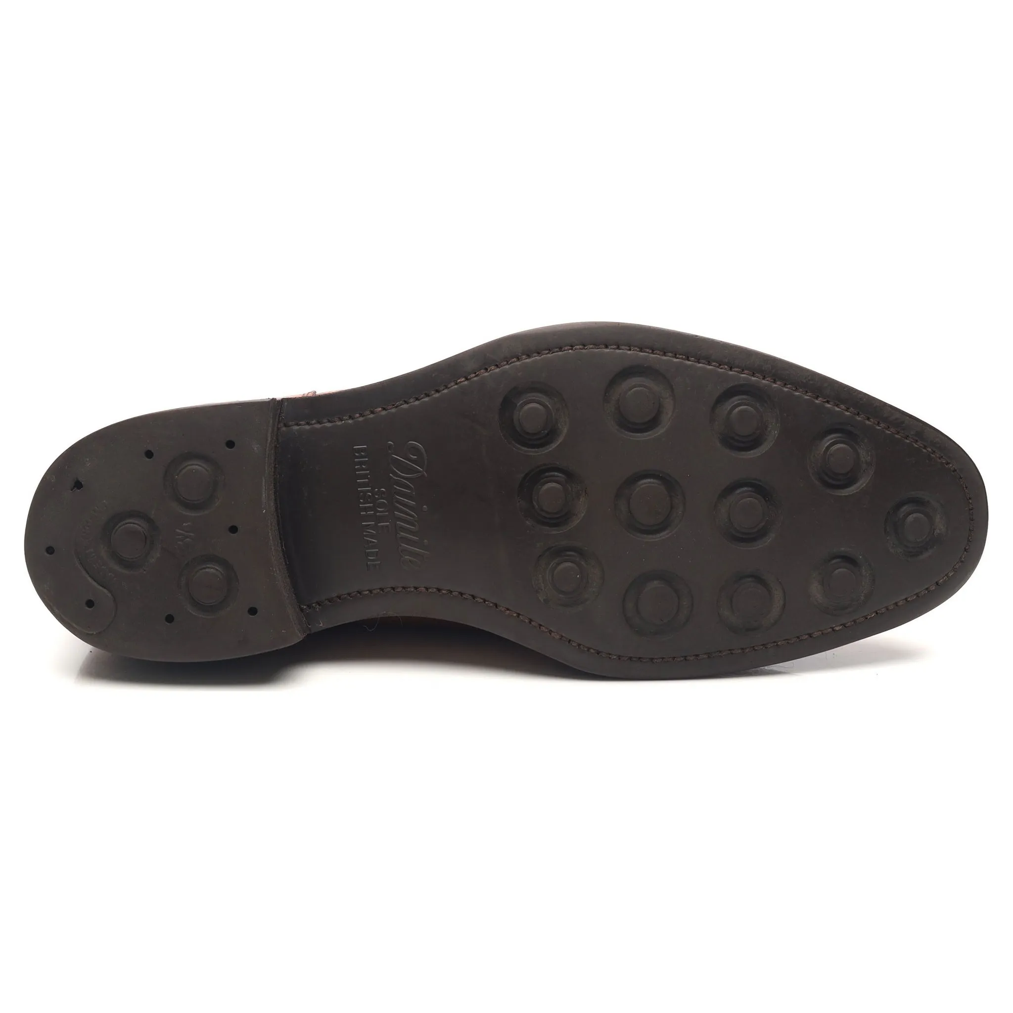 'Charlton' Tan Brown Leather Split Toe Derby UK 8 F