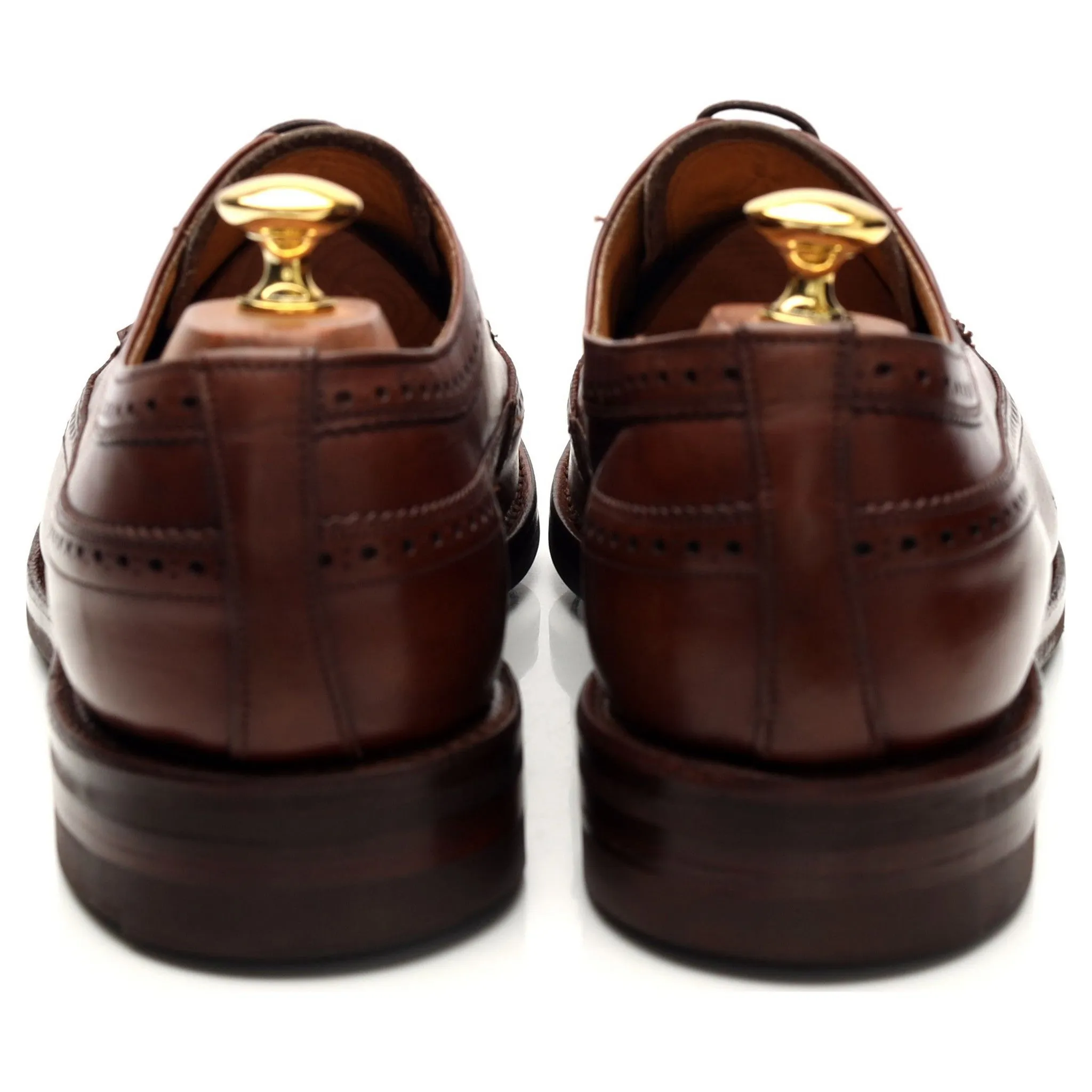 'Chigwell' Brown Leather Derby Brogue UK 10