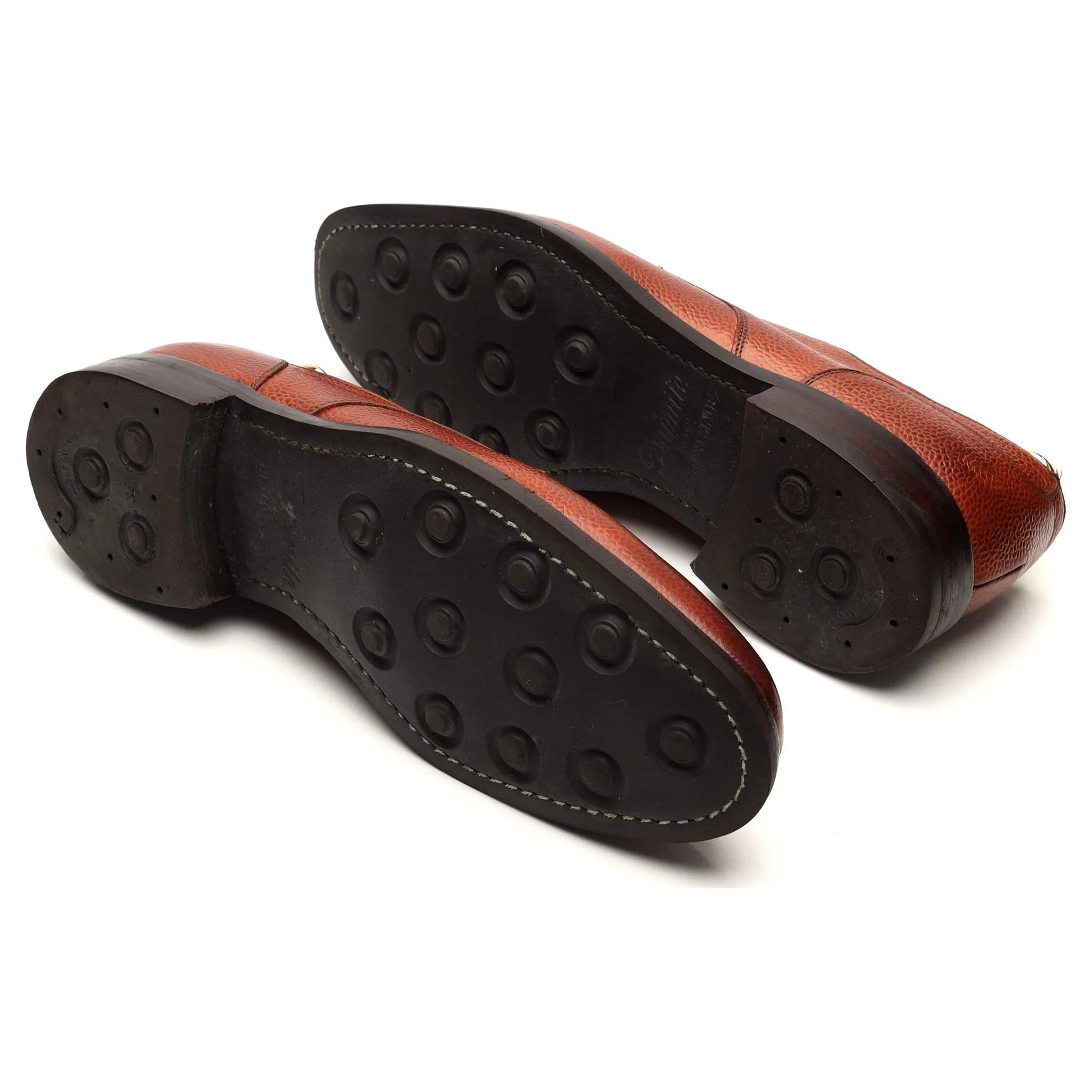 'Chiswick' Tan Brown Grain Leather Split Toe Derby UK 9 F