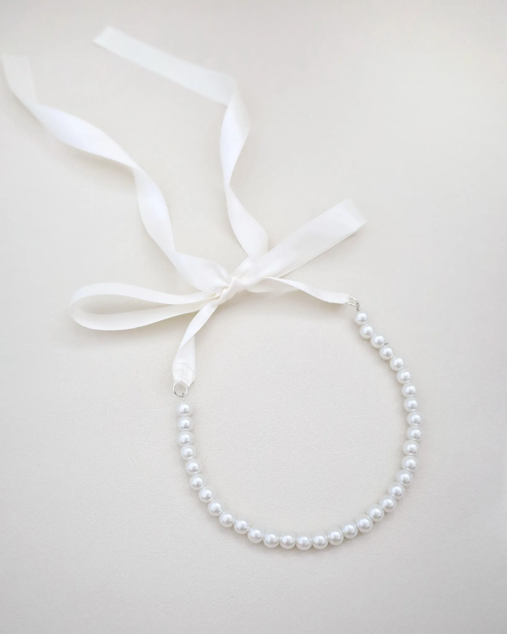 Choker Pearl Single Strand Necklace
