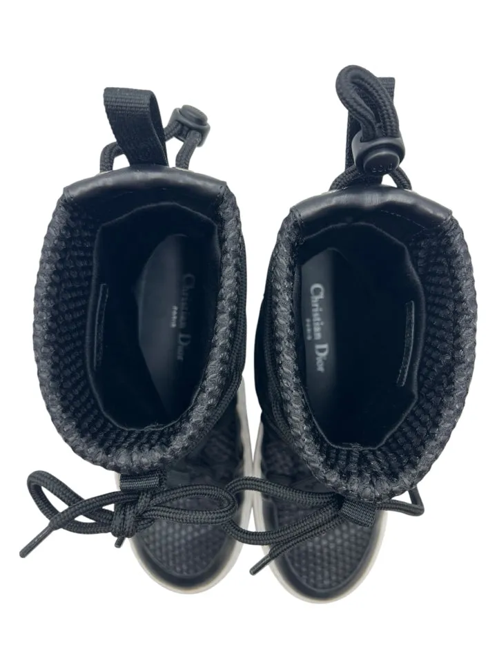 Christian Dior Black Resille Winter Solar Boots Size 37 = US 7 Women's Shoe