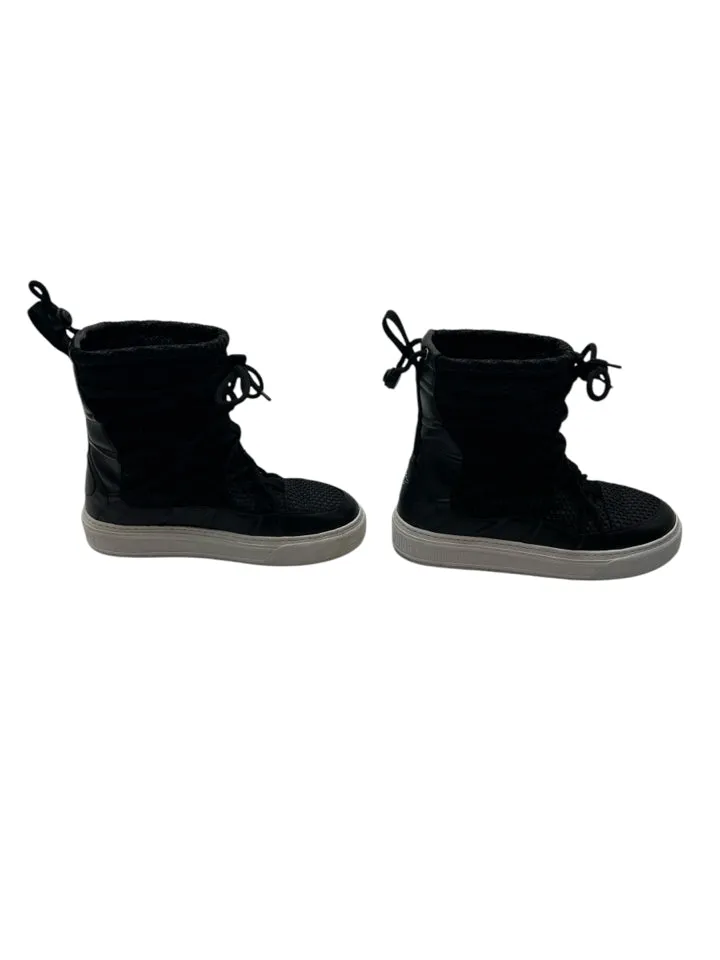 Christian Dior Black Resille Winter Solar Boots Size 37 = US 7 Women's Shoe