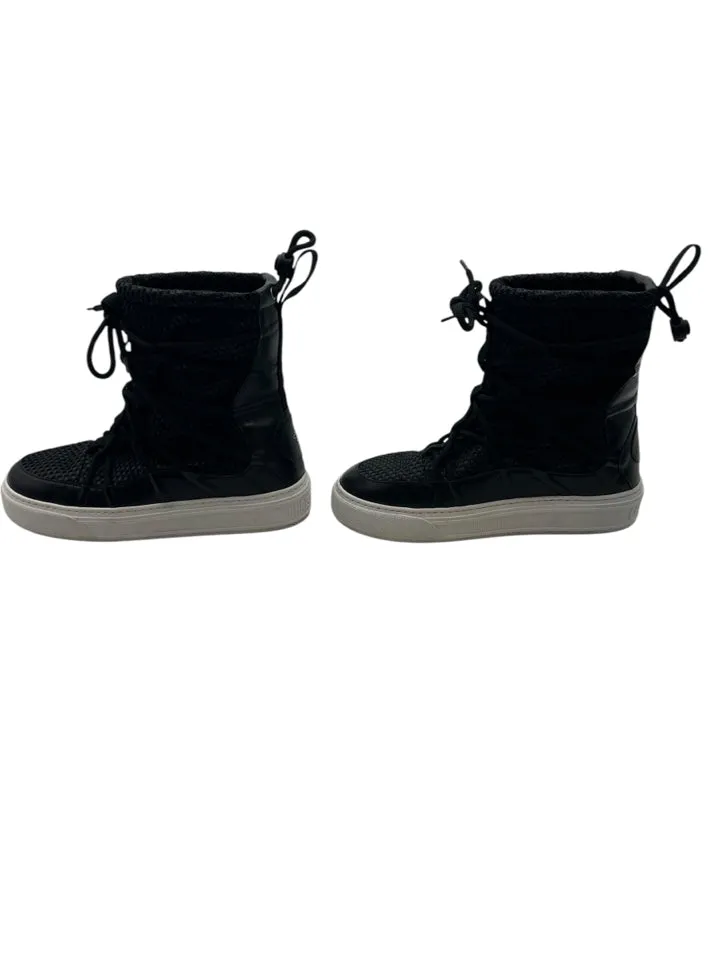 Christian Dior Black Resille Winter Solar Boots Size 37 = US 7 Women's Shoe