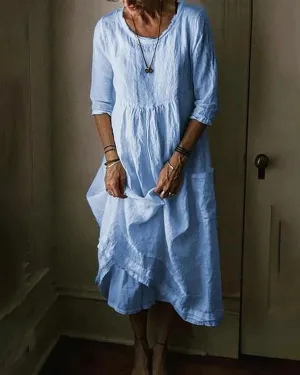 CIRELLE- LOOSE FITTING MAXI DRESS