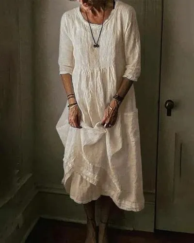 CIRELLE- LOOSE FITTING MAXI DRESS