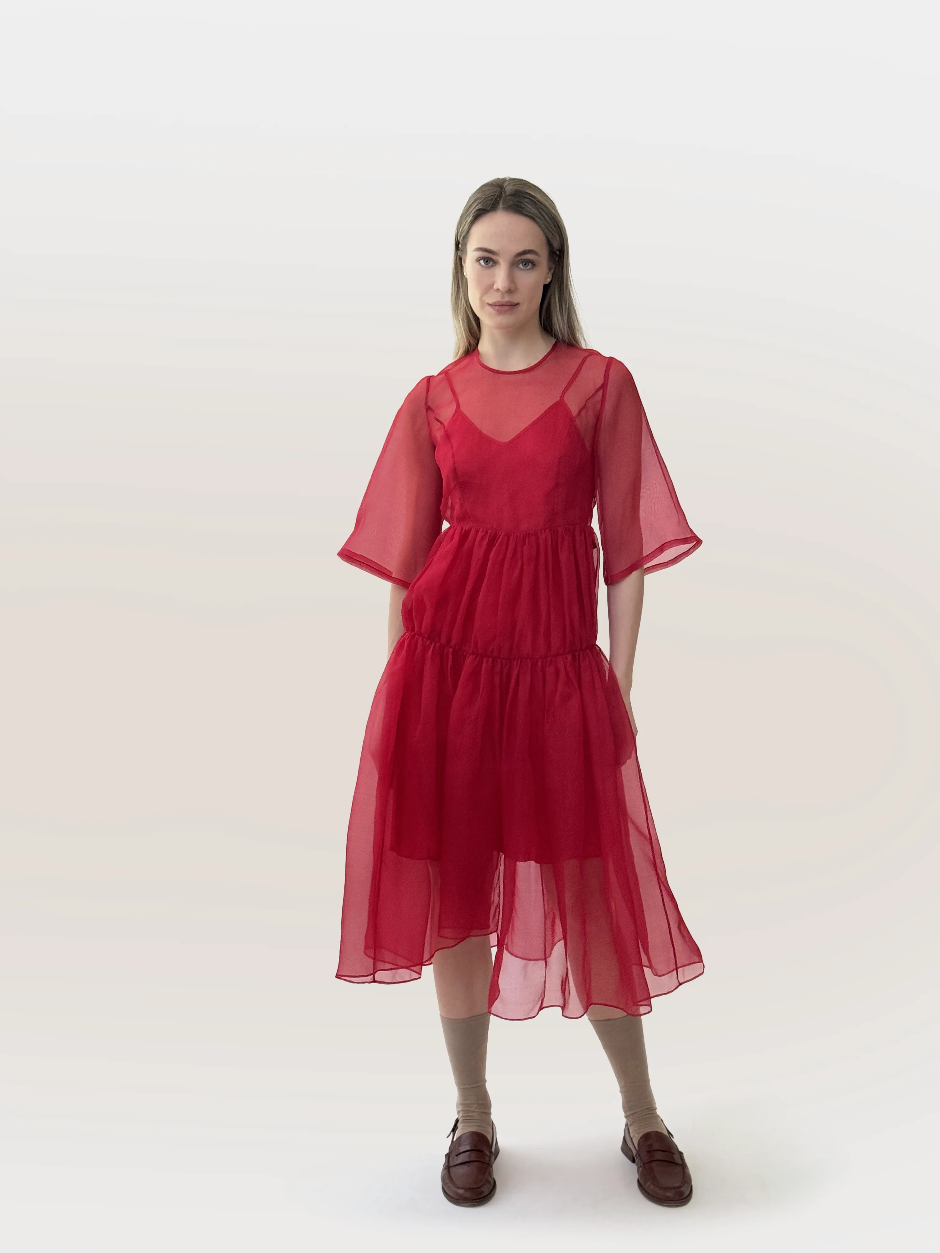 Cisarua Tiered Sheer Dress