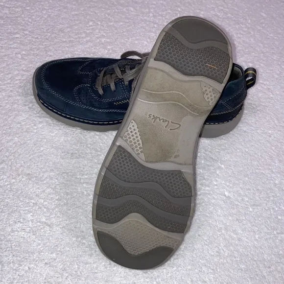 Clark’s mens derby lace ups size 10 medium blue
