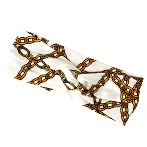 Classic Twist Headband - Gold Chains
