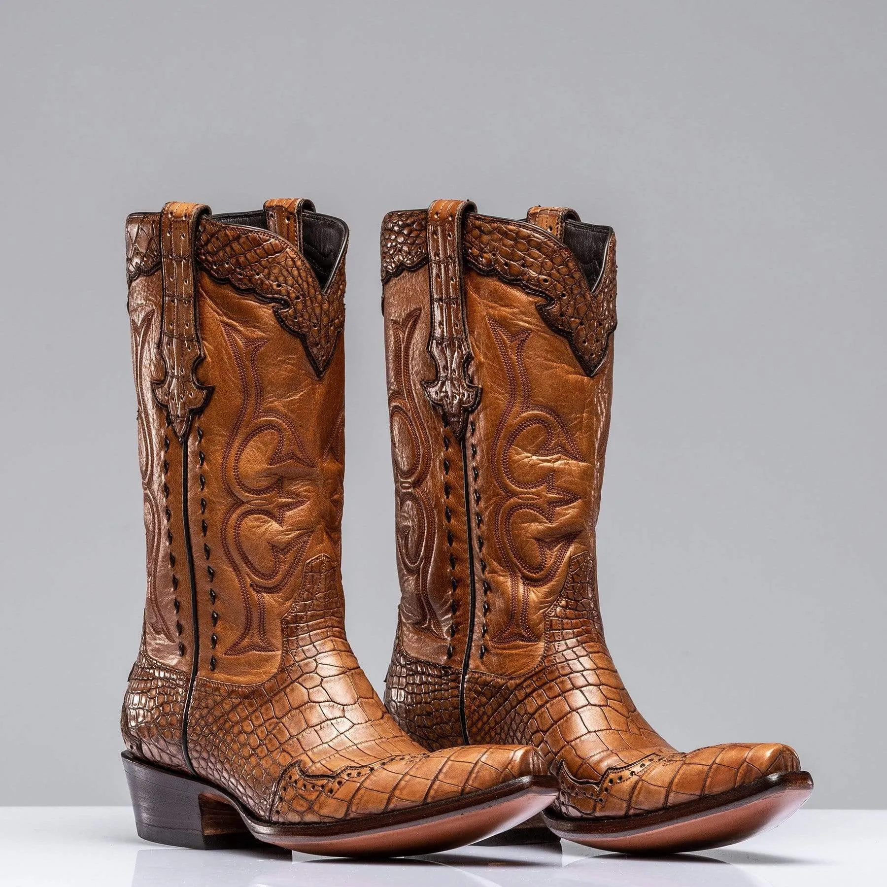 Cognac Alligator Majestic Boots
