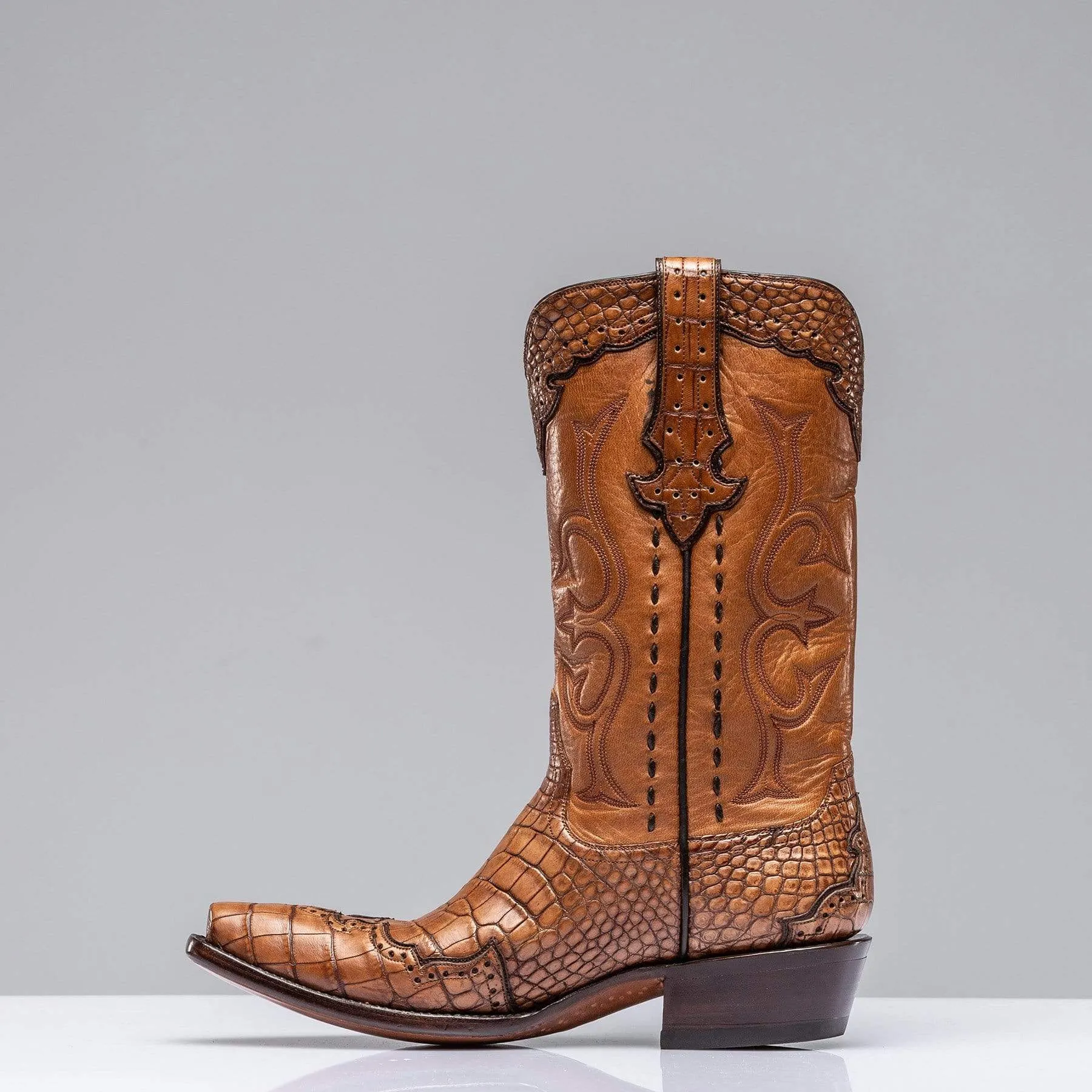 Cognac Alligator Majestic Boots