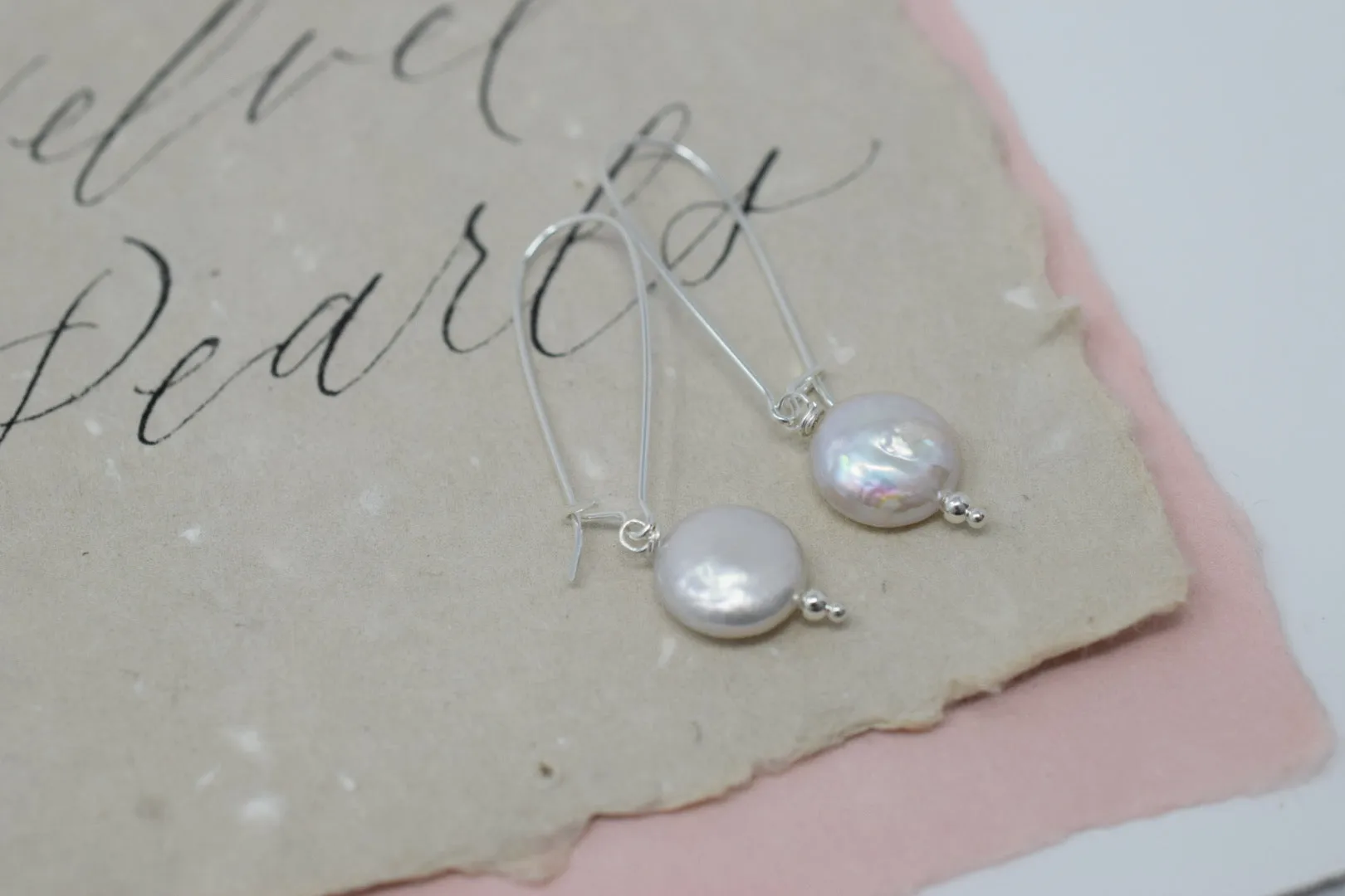 Coin Pearl Dangles