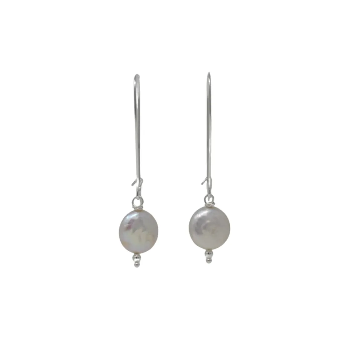 Coin Pearl Dangles