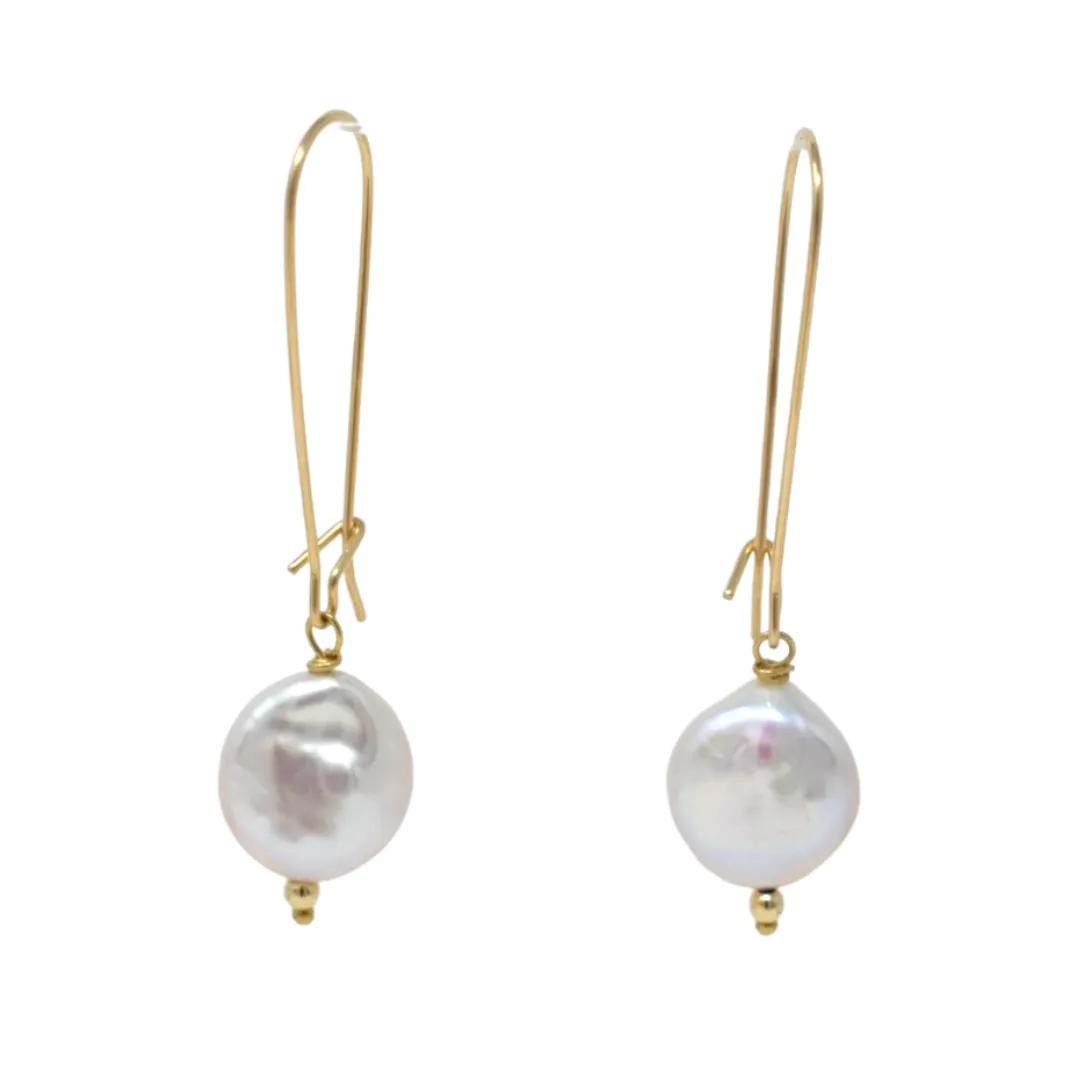 Coin Pearl Dangles