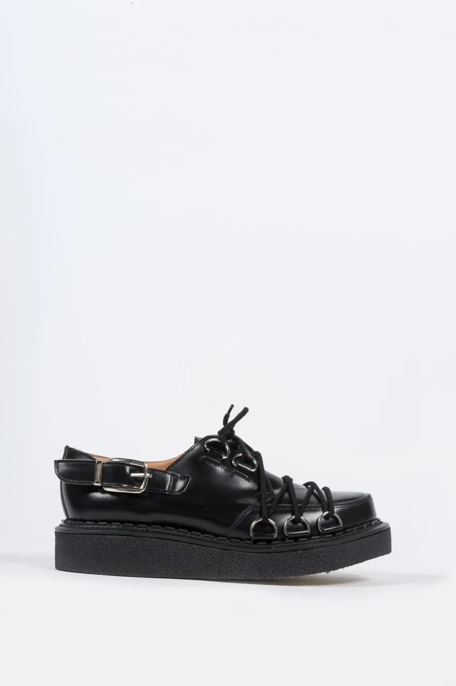 COMME DES GARCONS X GEORGE COX D-RING DERBY CREEPER BLACK