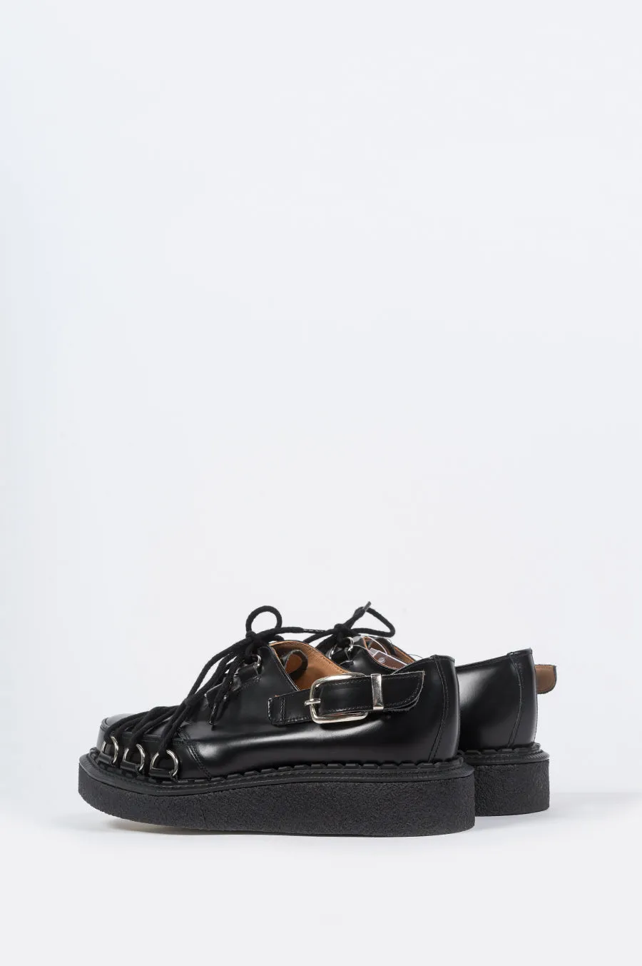 COMME DES GARCONS X GEORGE COX D-RING DERBY CREEPER BLACK