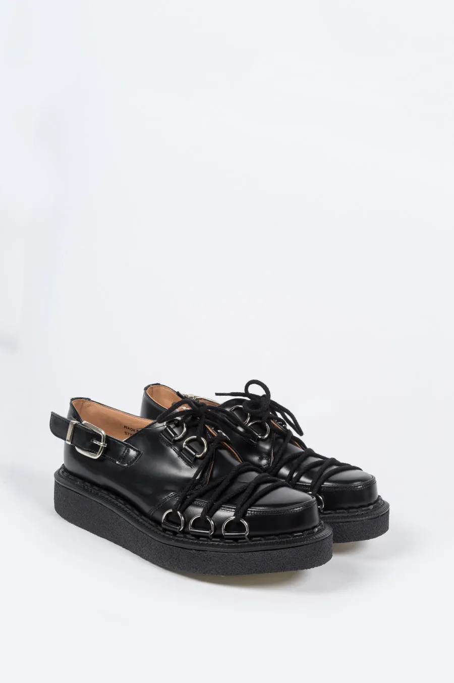 COMME DES GARCONS X GEORGE COX D-RING DERBY CREEPER BLACK
