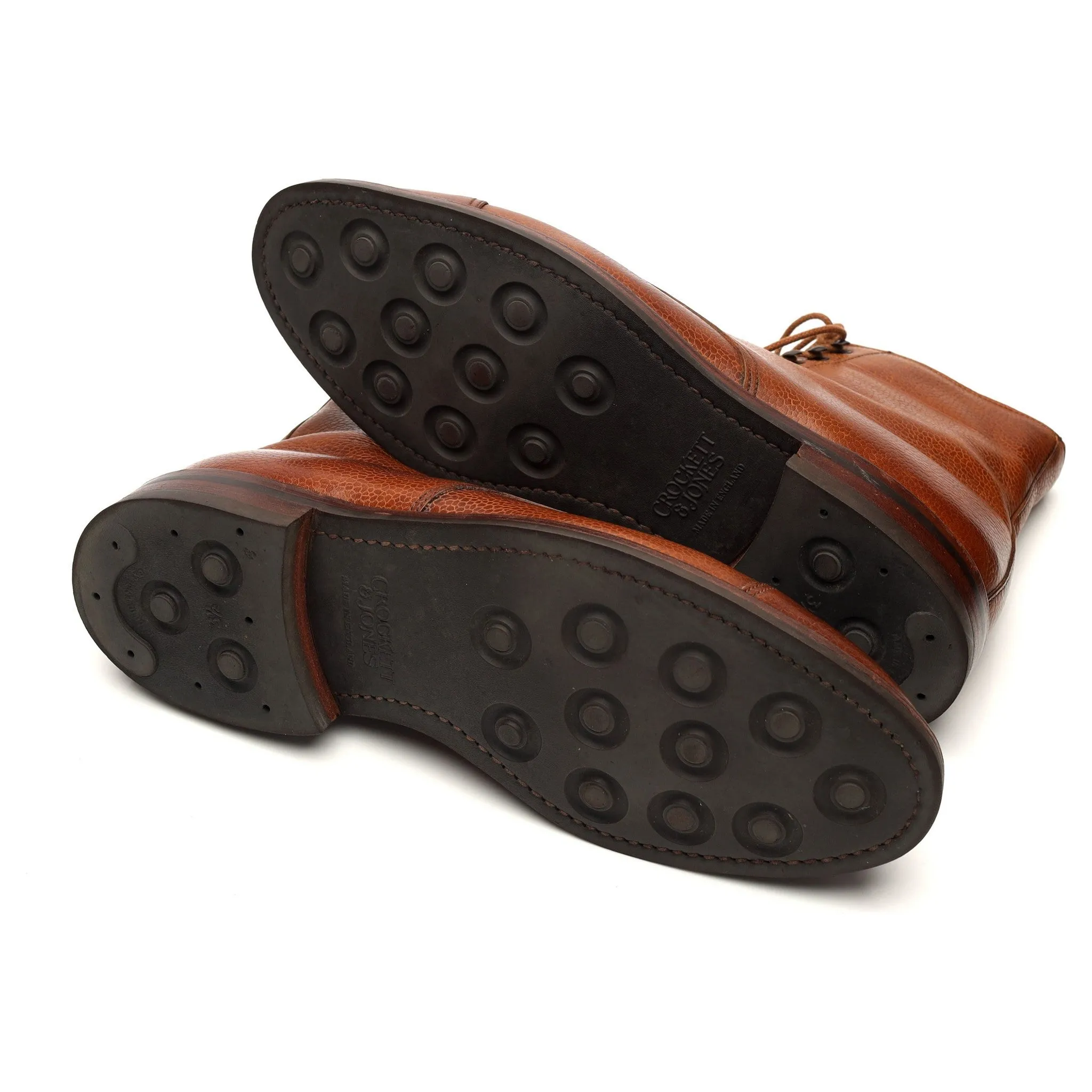'Coniston' Tan Brown Grain Leather Boot UK 8 E