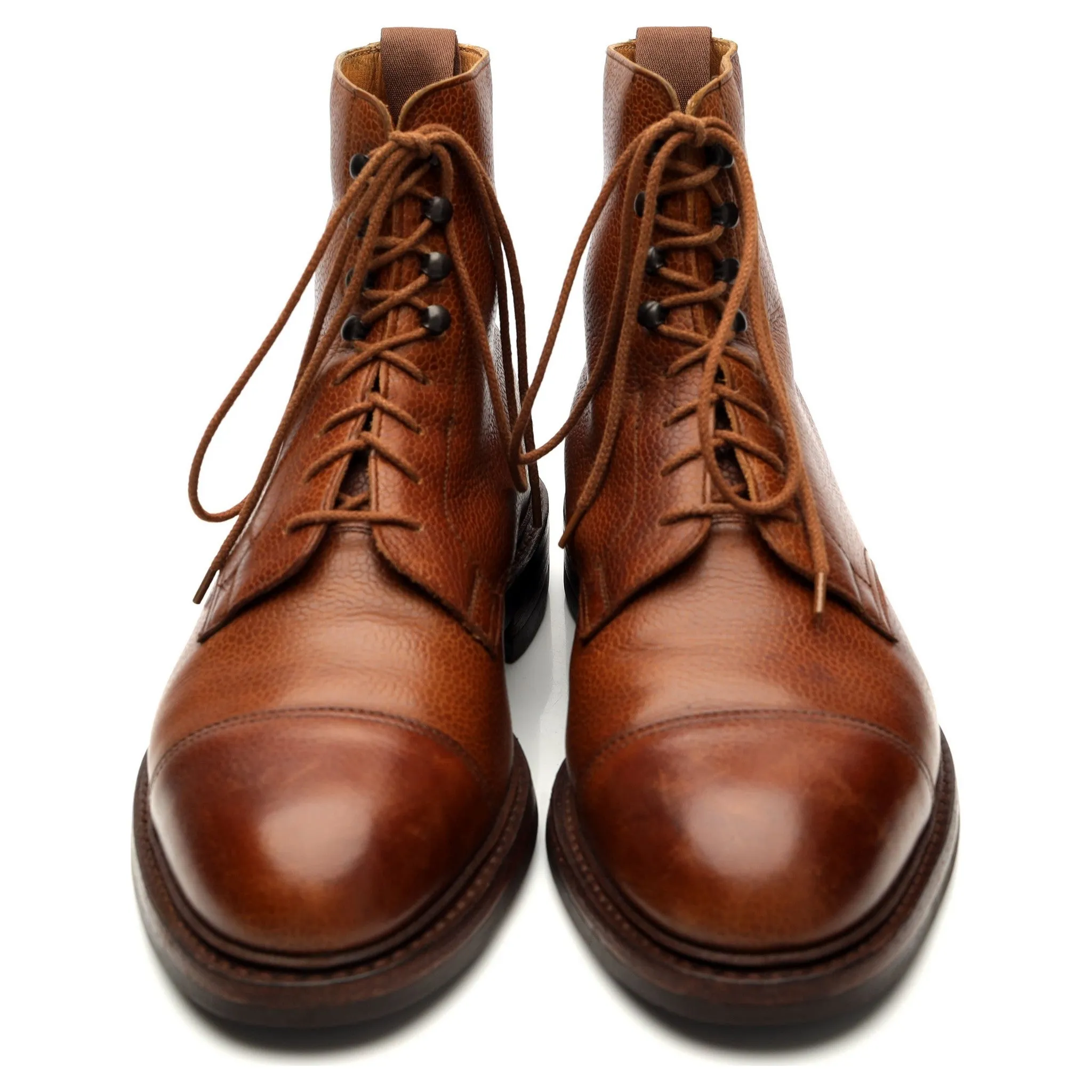 'Coniston' Tan Brown Grain Leather Boot UK 8 E