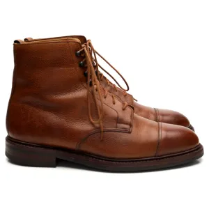 'Coniston' Tan Brown Grain Leather Boot UK 8 E