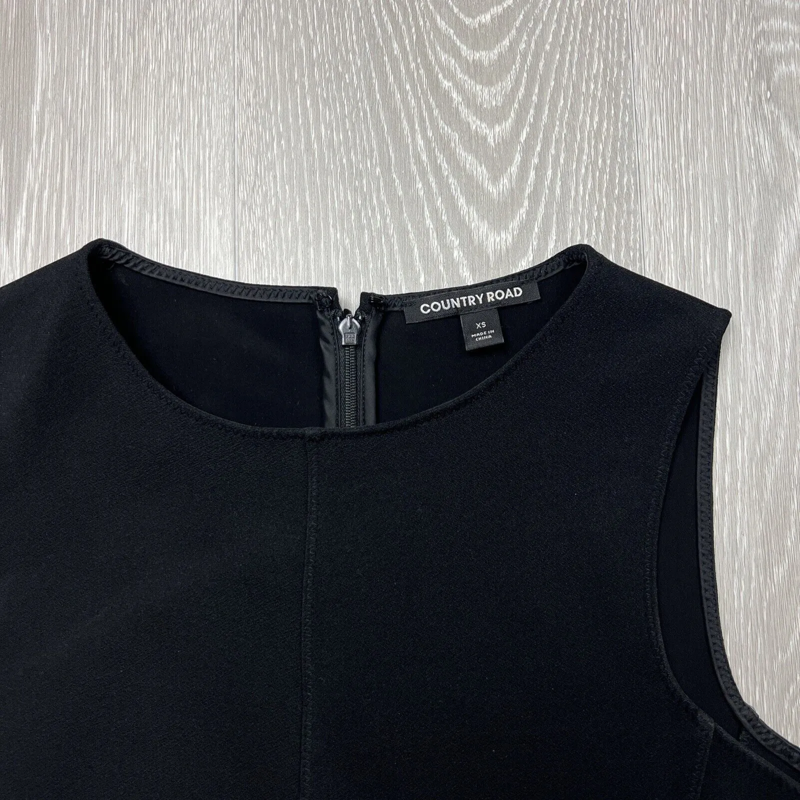 Country Road Womens Black Shift Sheath Business Dress Size XS
