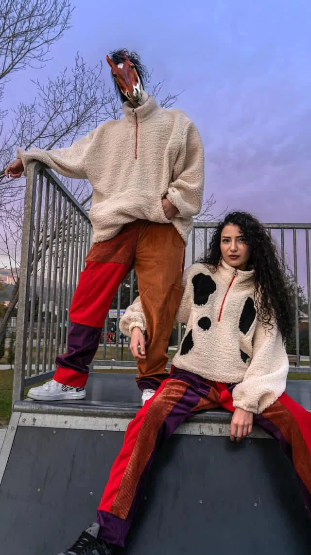 Cow Crop Polar Sweatshirt