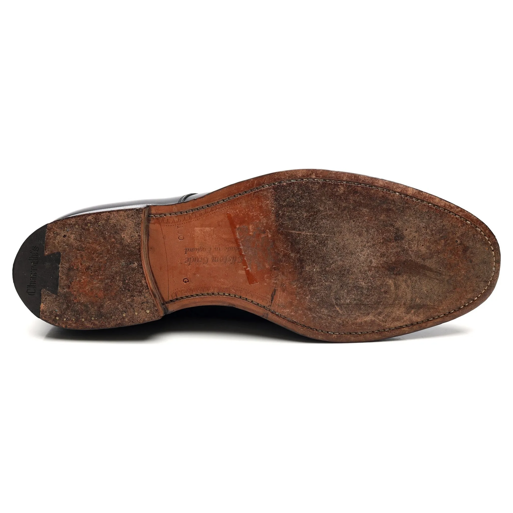 'Cranfield' Black Leather Derby UK 10 G