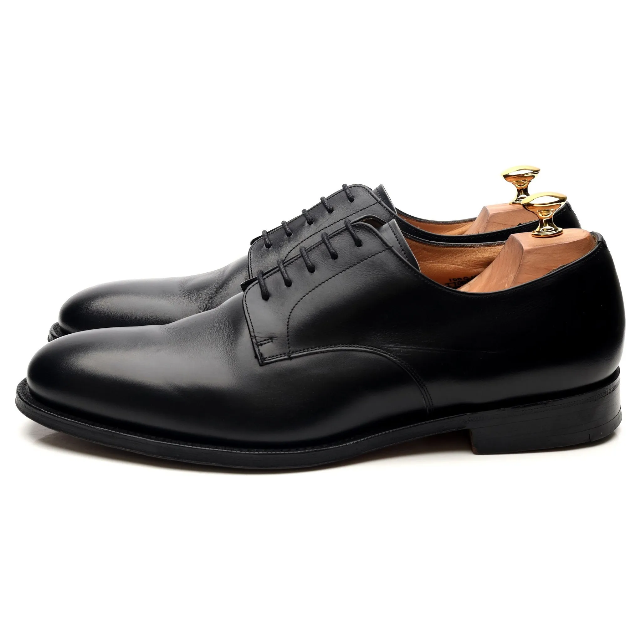 'Cranfield' Black Leather Derby UK 10 G