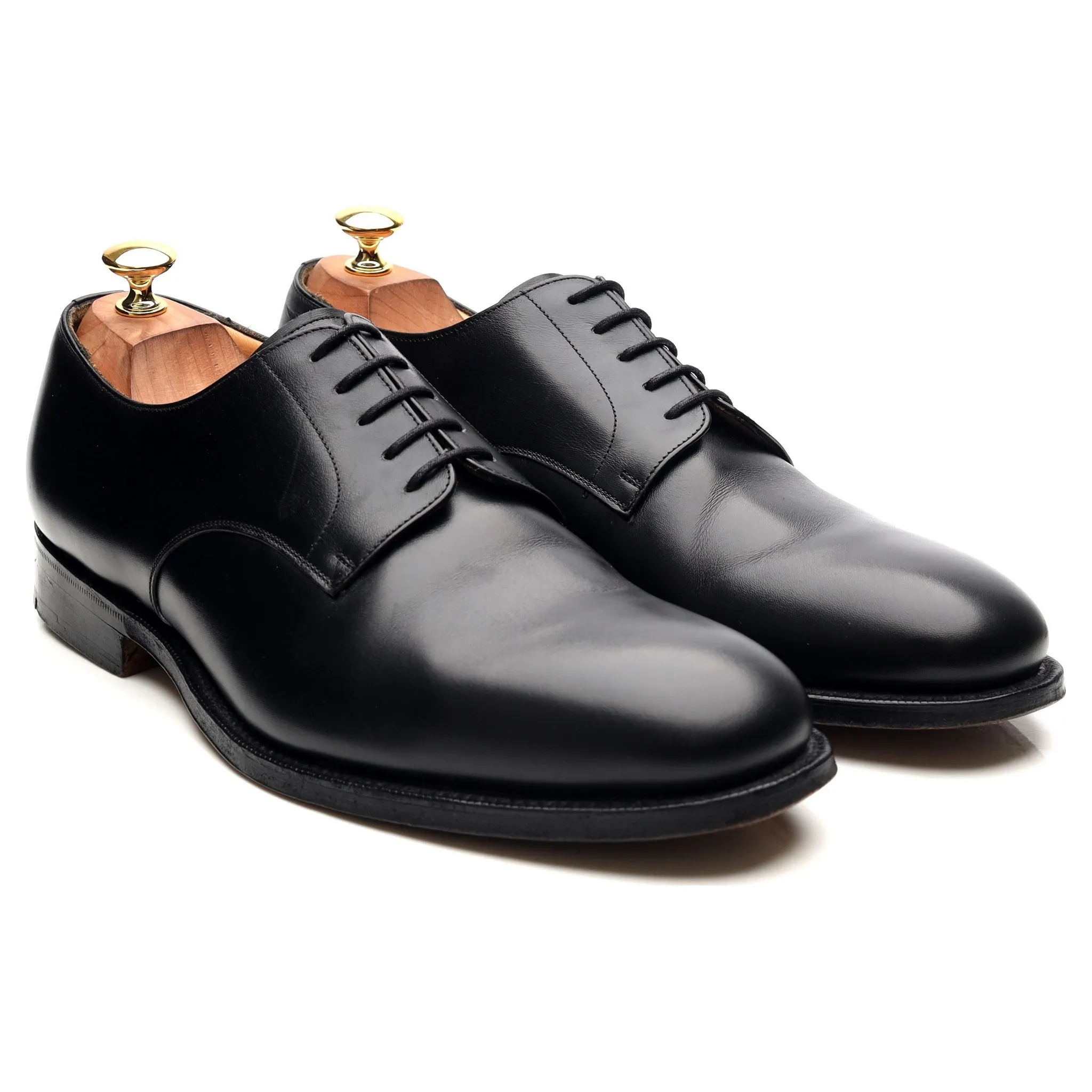 'Cranfield' Black Leather Derby UK 10 G