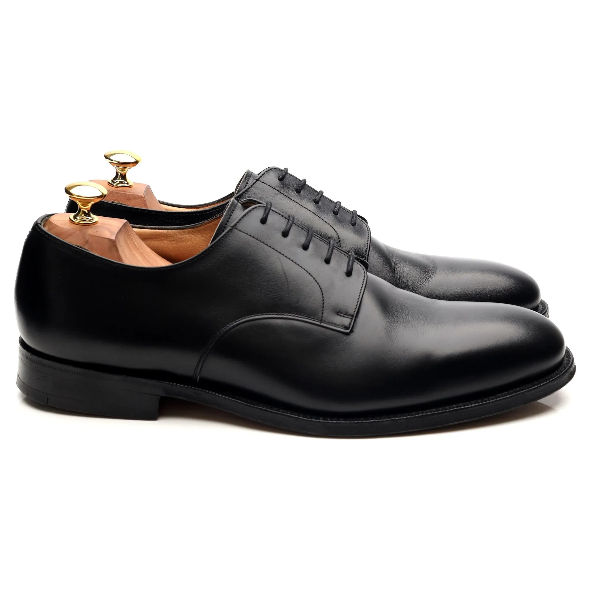 'Cranfield' Black Leather Derby UK 10 G