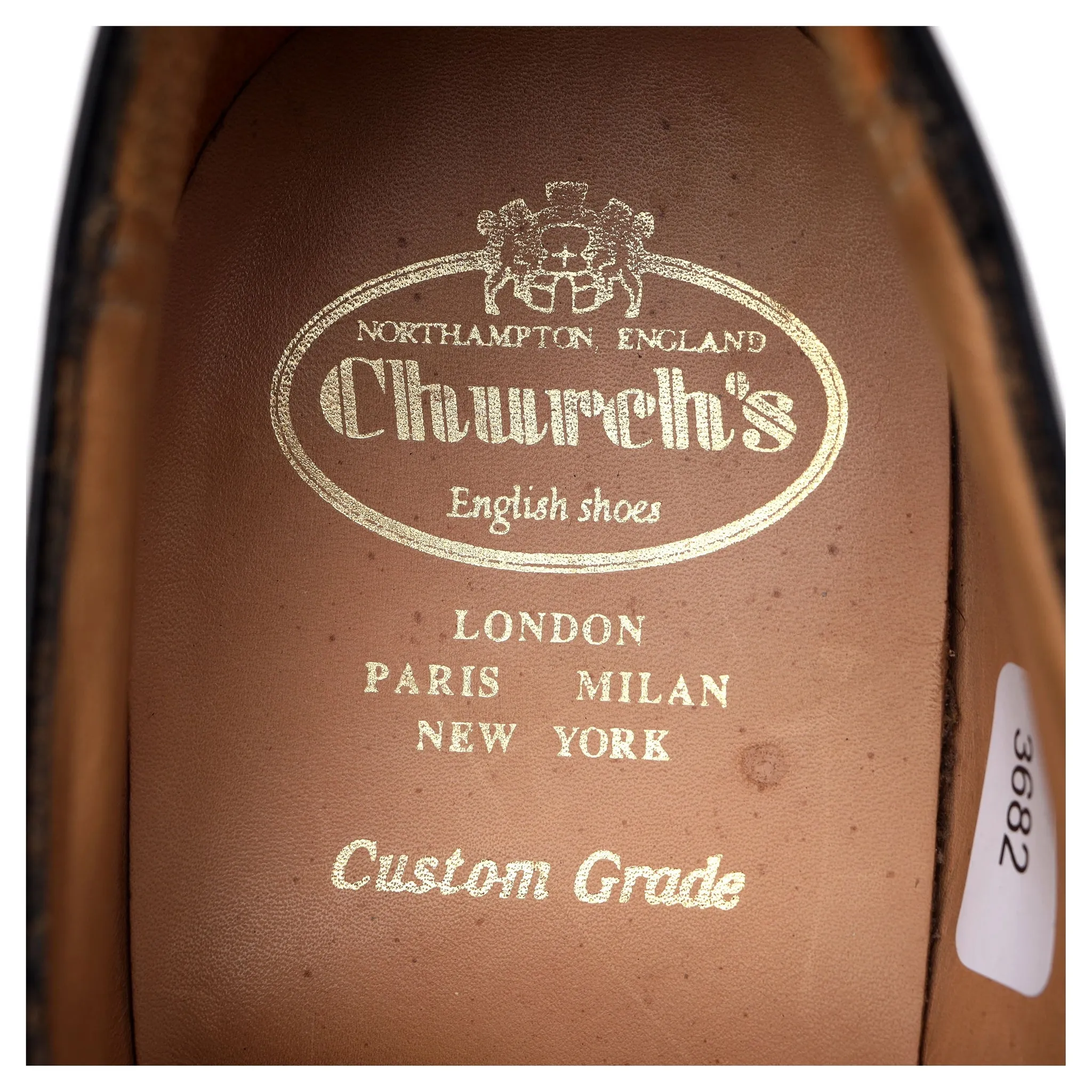'Cranfield' Black Leather Derby UK 10 G