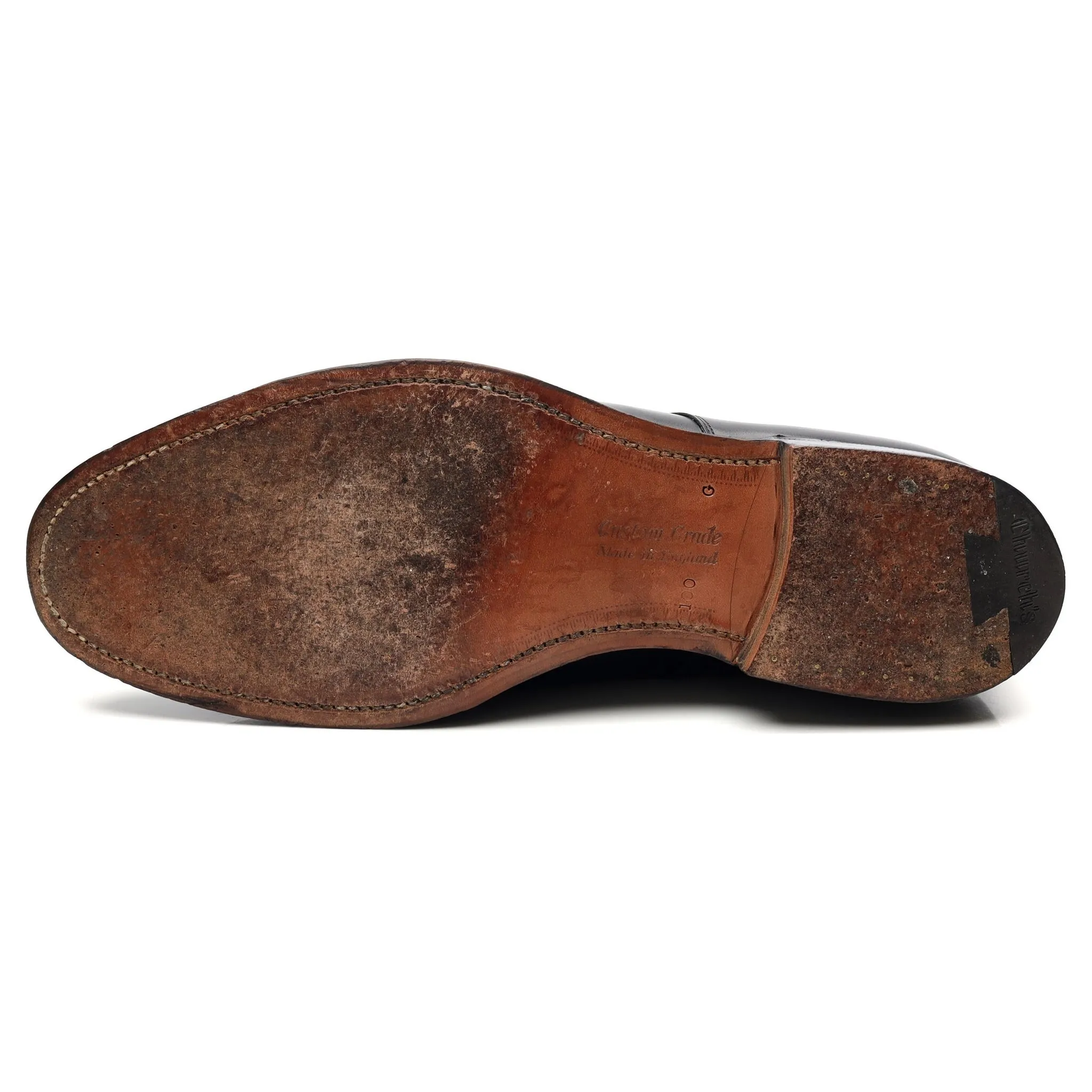 'Cranfield' Black Leather Derby UK 10 G