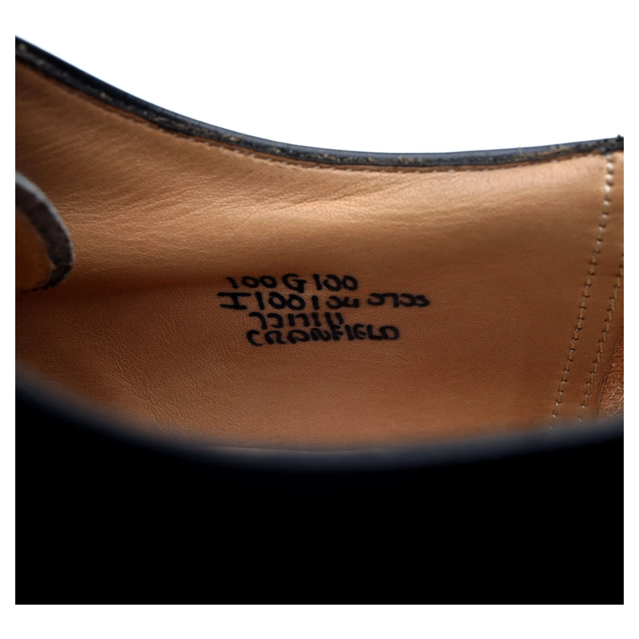 'Cranfield' Black Leather Derby UK 10 G
