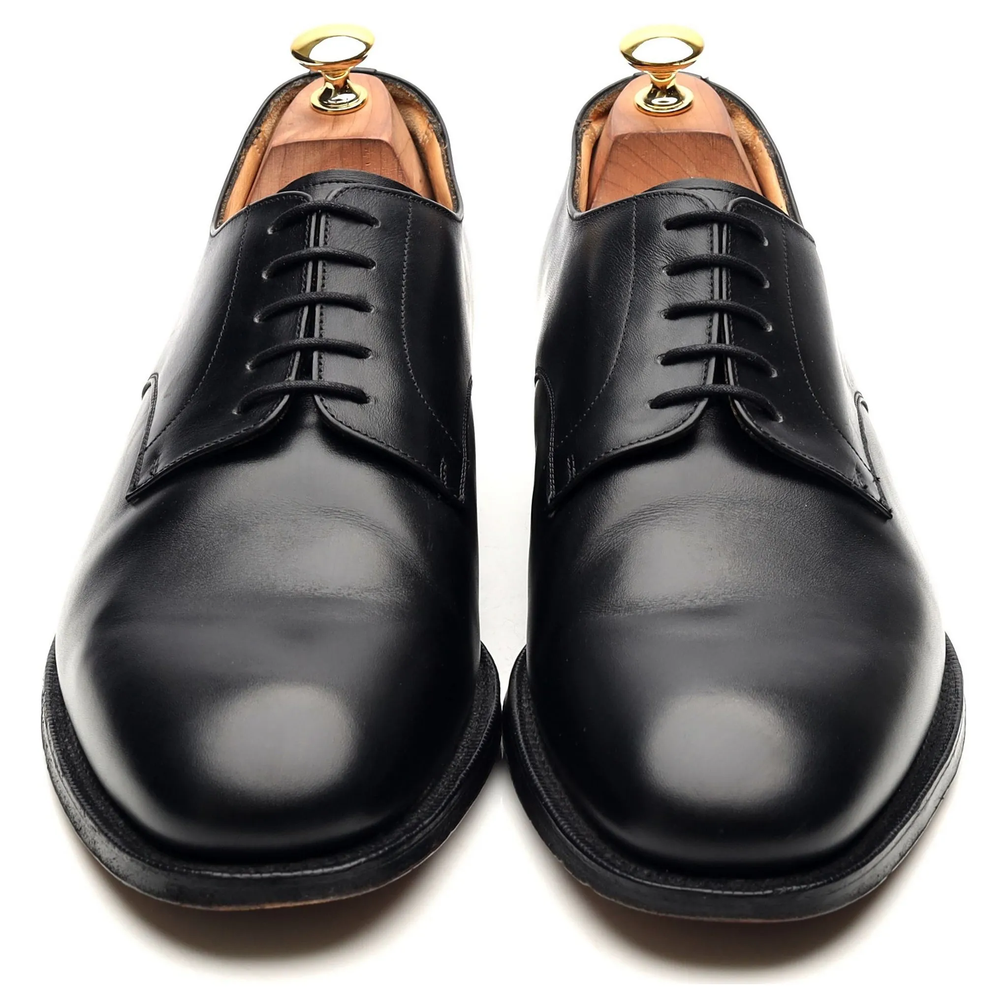 'Cranfield' Black Leather Derby UK 10 G