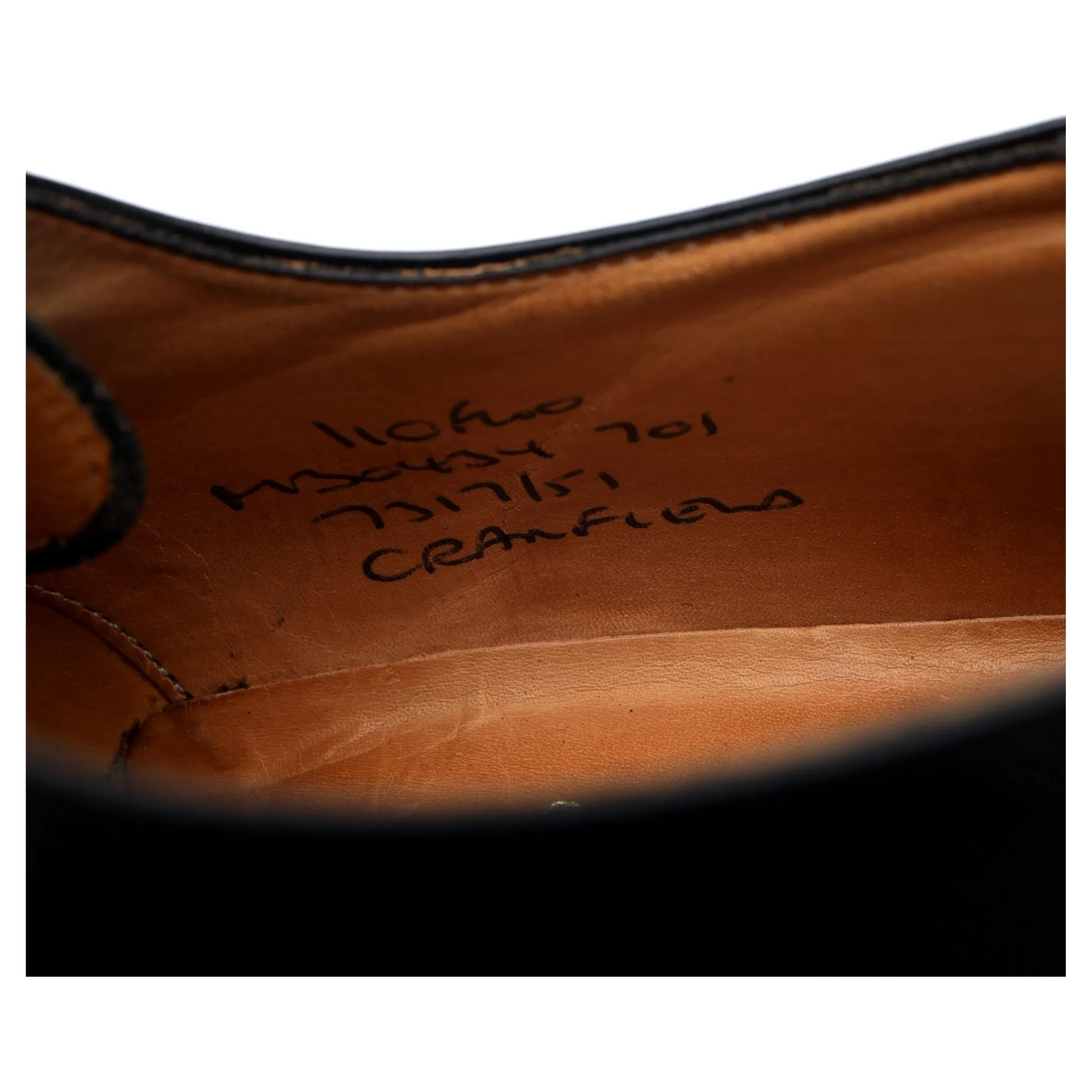 'Cranfield' Black Leather Derby UK 11 F