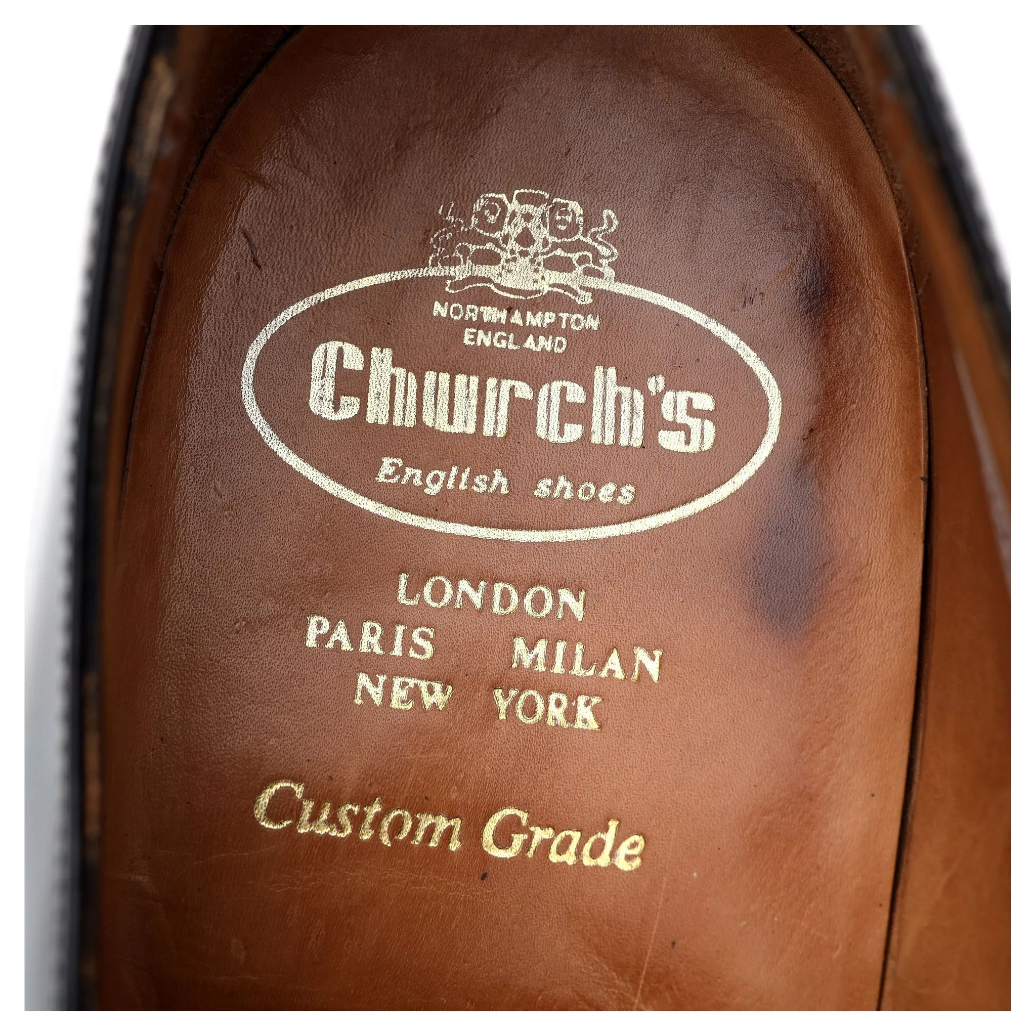 'Cranfield' Black Leather Derby UK 11 F