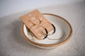 Crescent Moon Handcrafted Boho Hoop Earrings