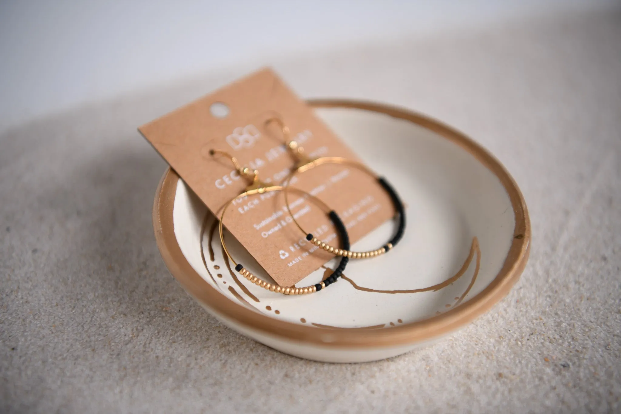Crescent Moon Handcrafted Boho Hoop Earrings