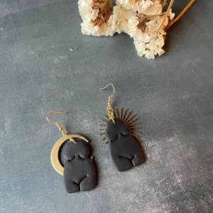 Curvy Lady Goddess Body Earrings