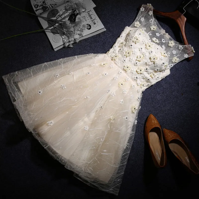 Cute Floral Teen Party Dresses, Homecoming Dresses , Lovely Formal Dresses