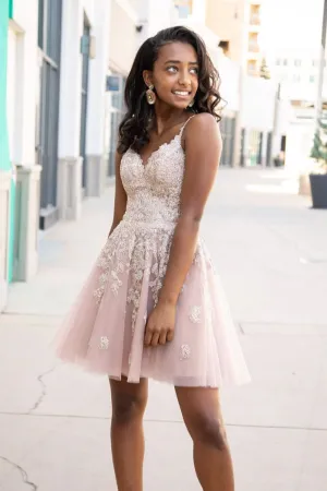 Cute sweetheart tulle lace short prom dress lace homecoming dress