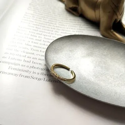 Dainty Stackable Zirconia Ring