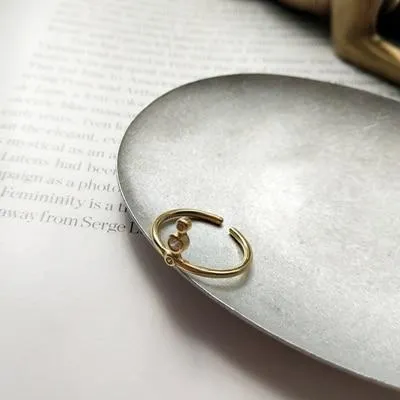 Dainty Stackable Zirconia Ring