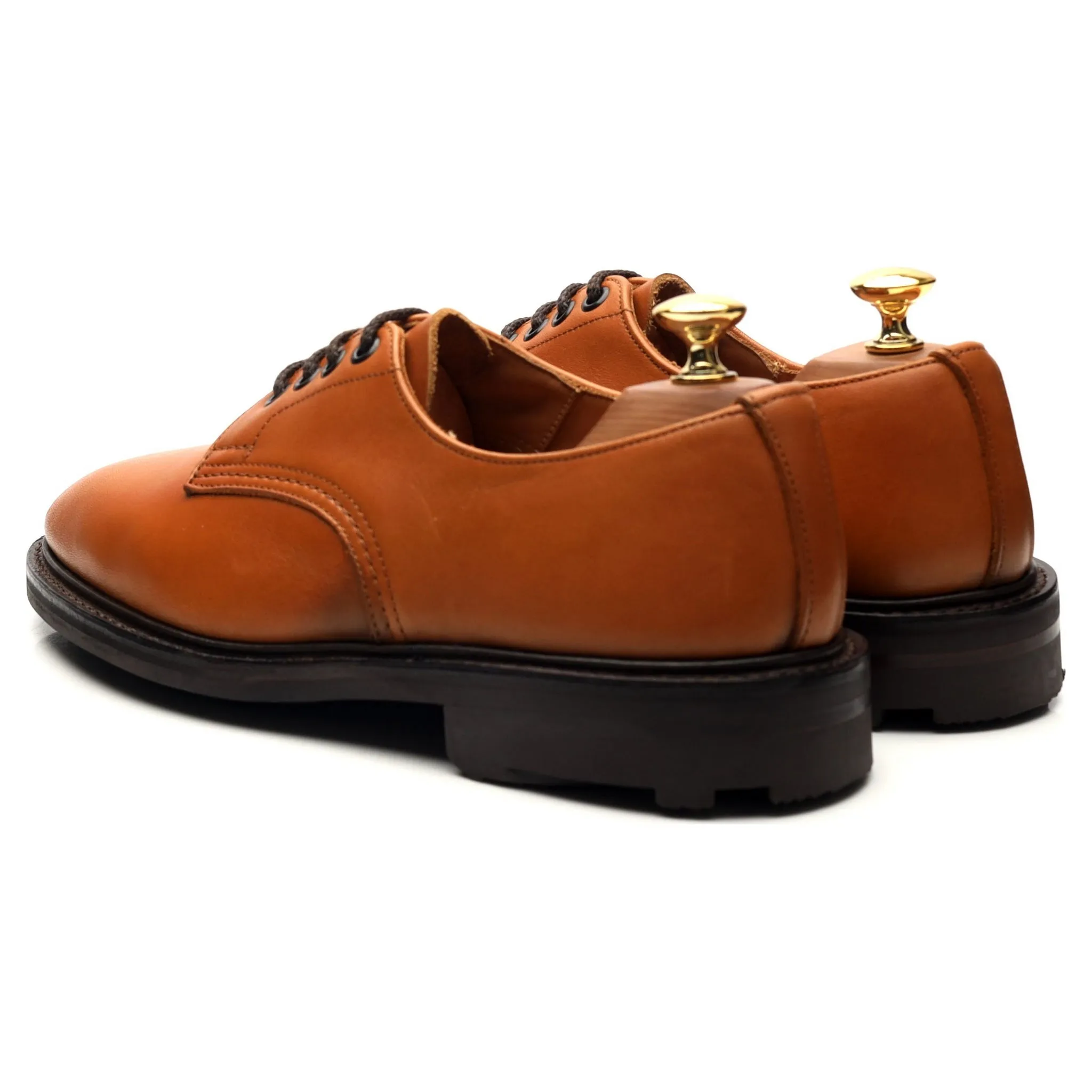 'Daniel' Tan Brown Leather Derby UK 6