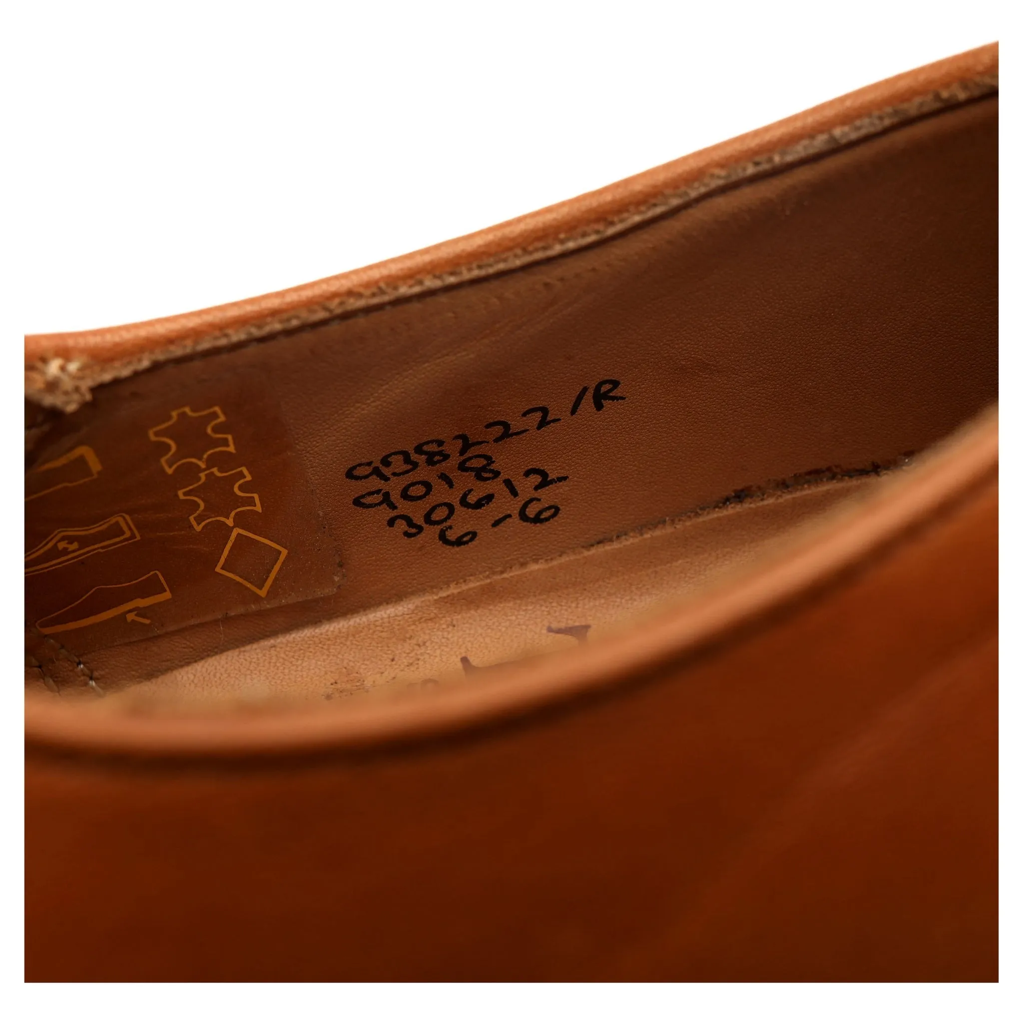 'Daniel' Tan Brown Leather Derby UK 6
