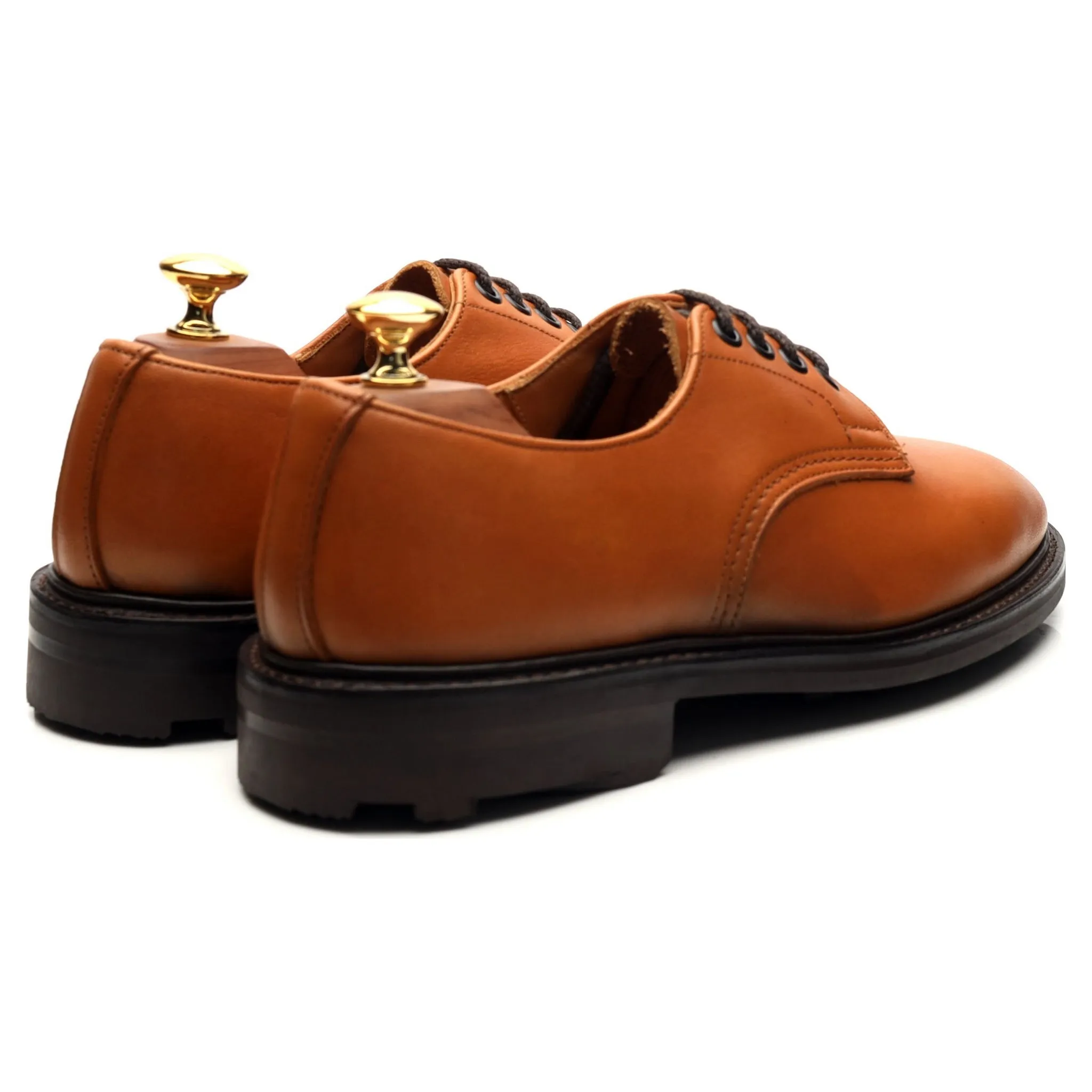 'Daniel' Tan Brown Leather Derby UK 6