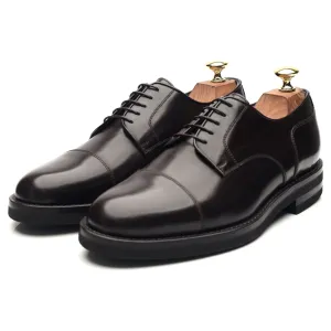 Dark Brown Leather Cap Toe Derby UK 6 EU 40