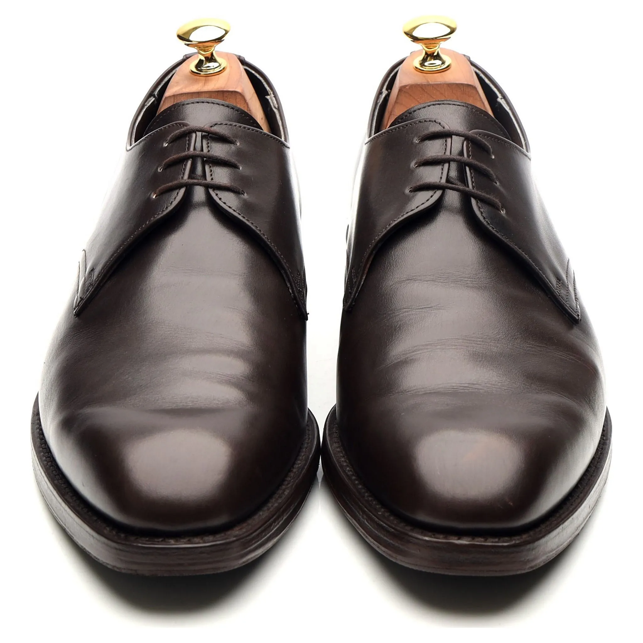 Dark Brown Leather Derby UK 10 F