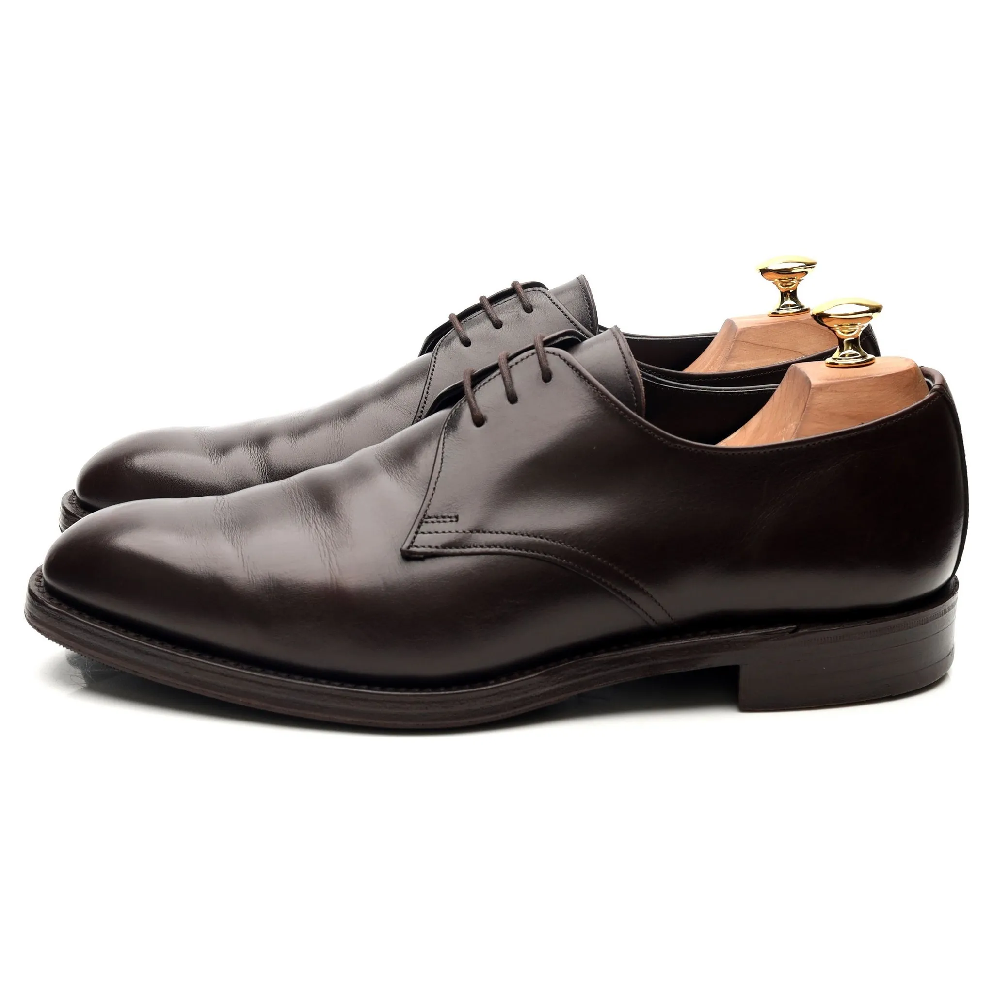 Dark Brown Leather Derby UK 10 F