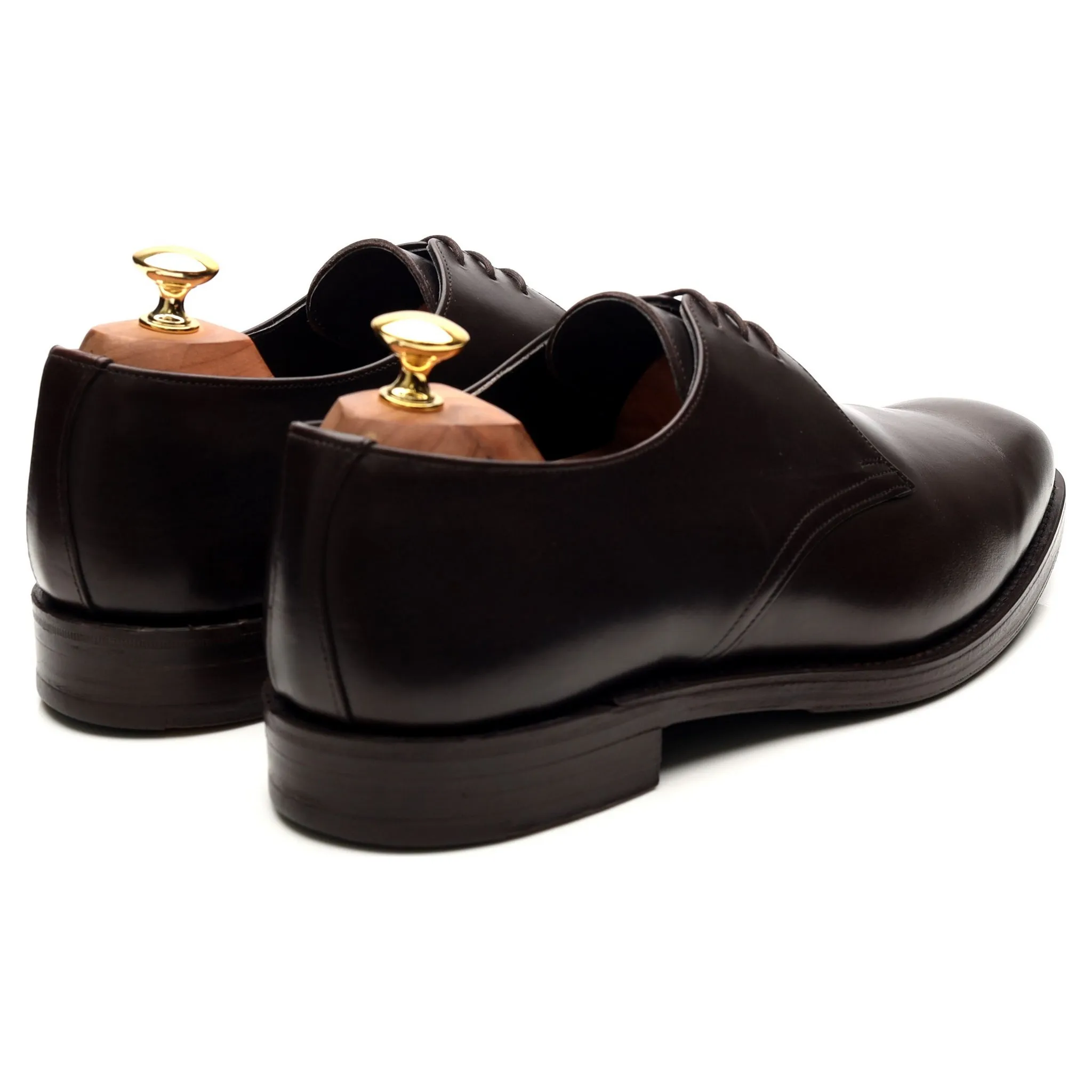 Dark Brown Leather Derby UK 10 F