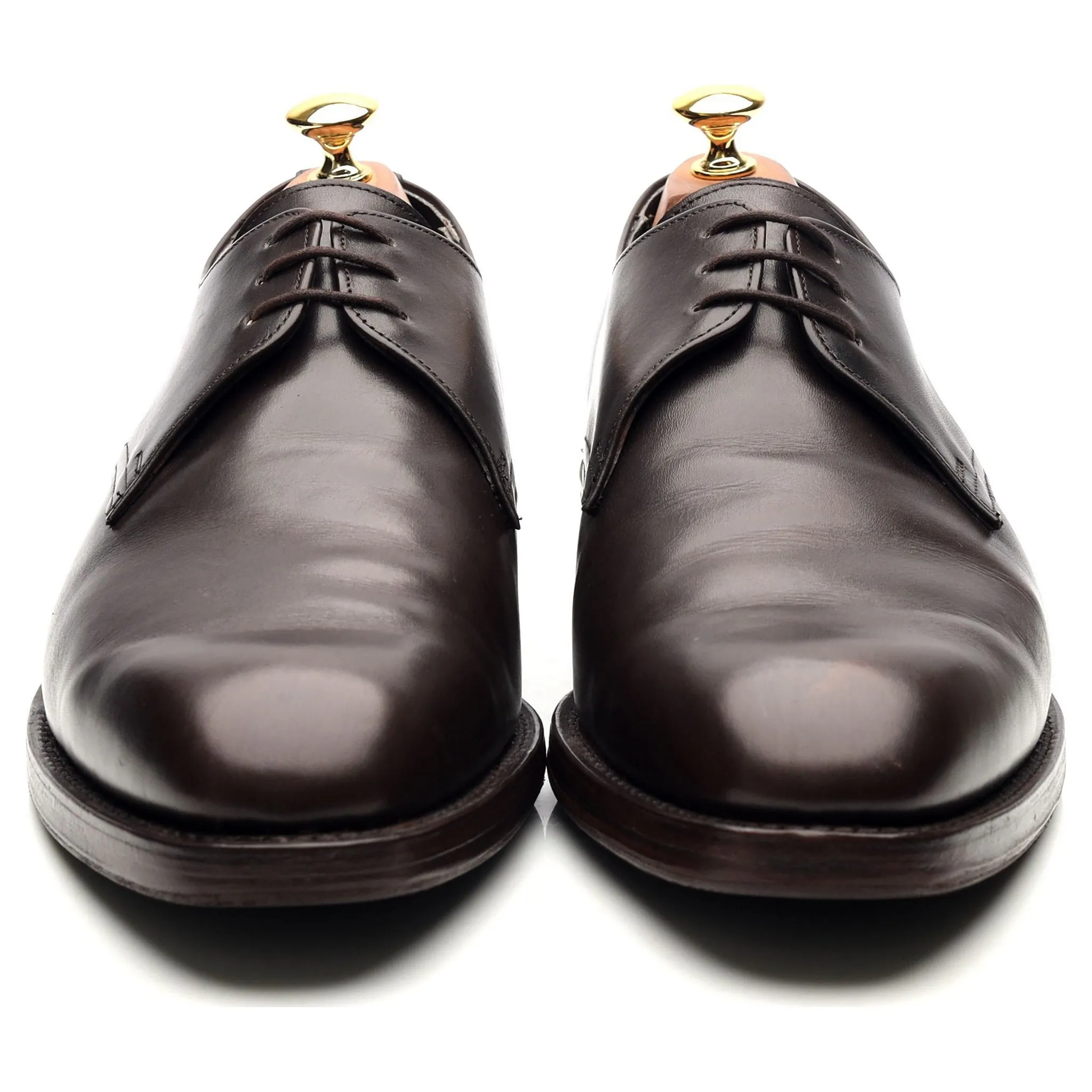 Dark Brown Leather Derby UK 10 F